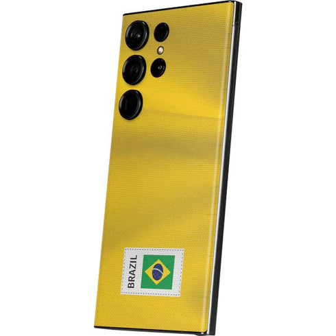 Brazil Soccer Flag Galaxy Skins
